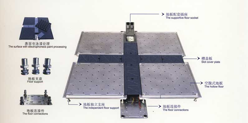 “沈一”牌全鋼空腹線槽網絡地板
