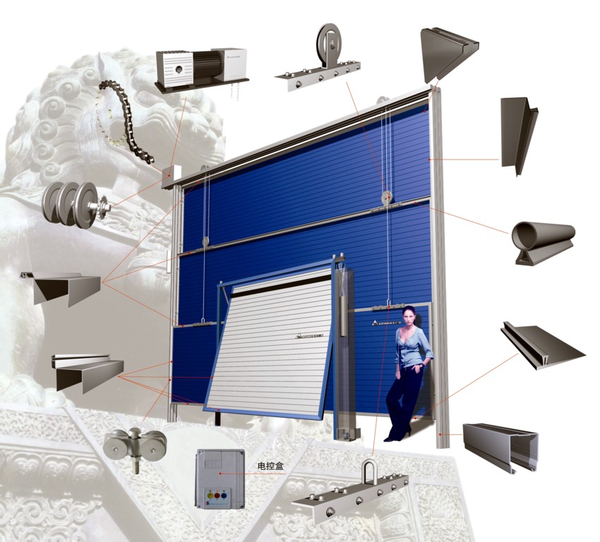 工業廠房提升門五金配件