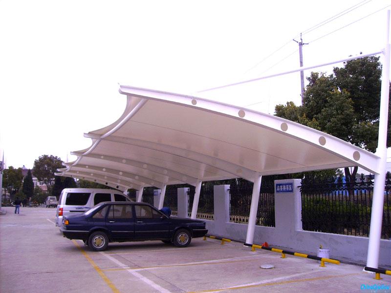 停車棚、拉膜亭、別墅車棚、張力膜車棚