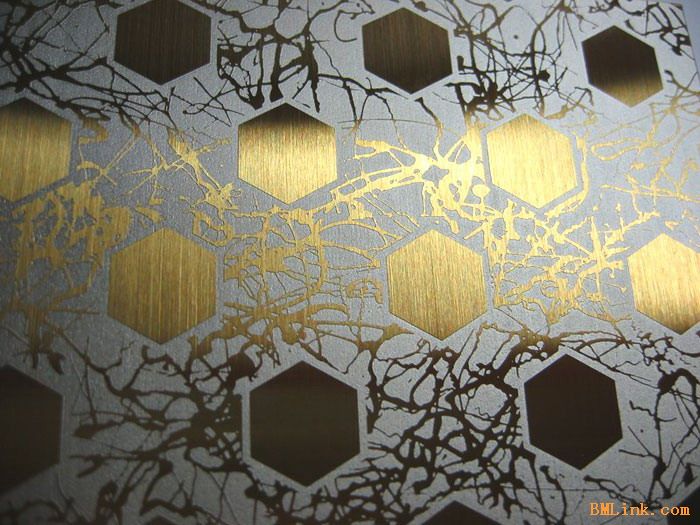 供應黑鈦球面不銹鋼蝕刻板