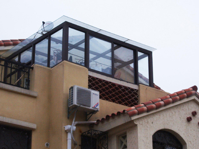 陽光房..鋁和木鋁天窗