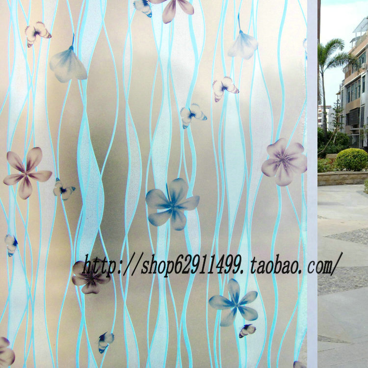 特價 玻璃貼膜 時尚漂亮窗戶浴室衛生間磨砂窗花紙9