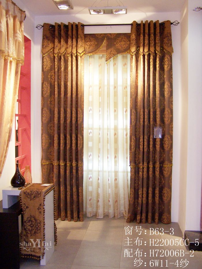 沈陽窗簾 布藝窗簾B63-3