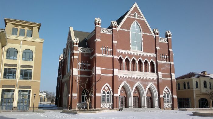 海利源GRC構件-棋盤山歐陸小鎮教堂工程