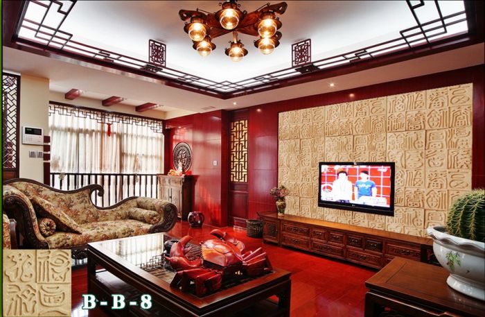 撫順市百瑞德背景墻效果10