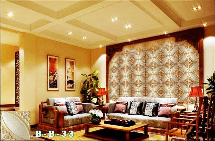 撫順市百瑞德背景墻效果2