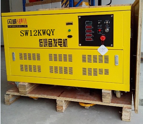 手推式靜音12kw汽油發電機