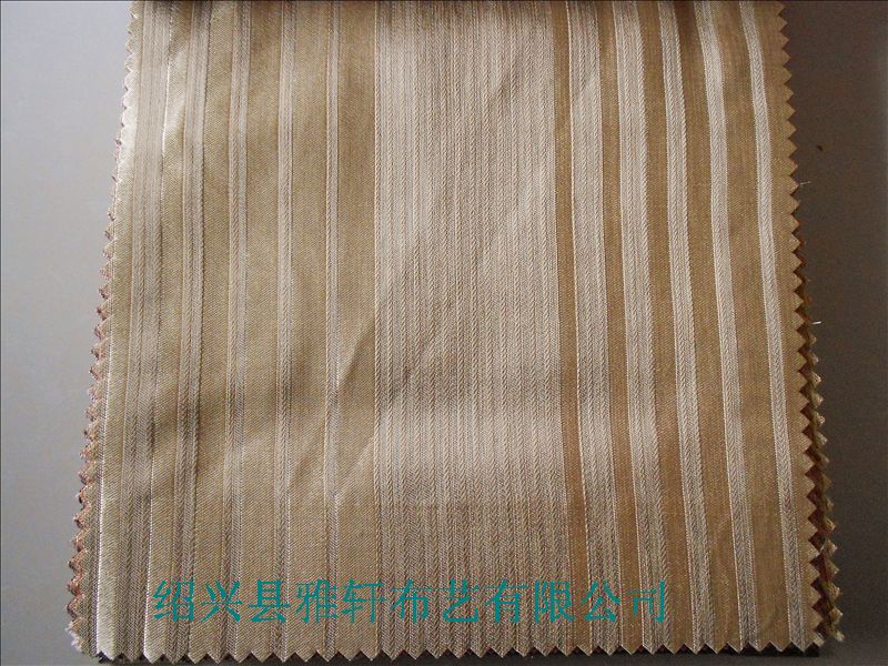 細條紋陽離子提花窗簾布 韓式窗簾布藝 工程提花窗簾布
