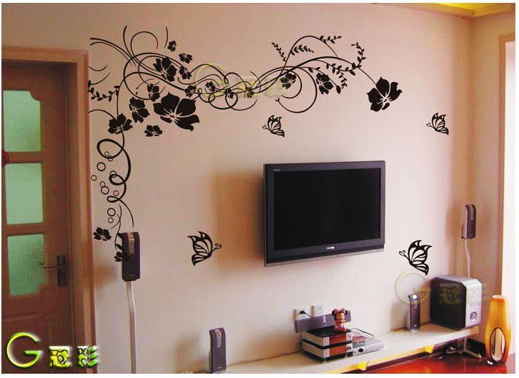 硅藻泥電視背景墻效果圖1