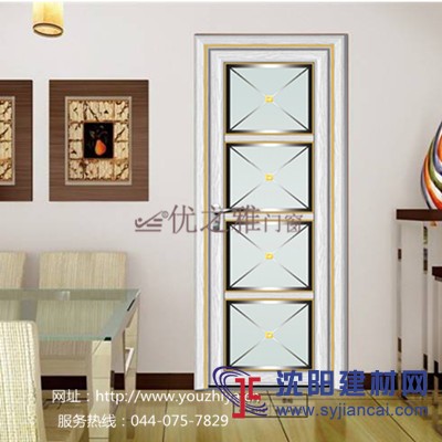 佛山高檔鋁合金門窗品牌優之雅平開門價格衛生間門