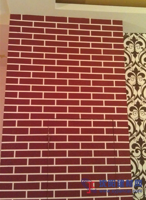 沈陽碧然硅藻泥背景墻效果圖磚藝2