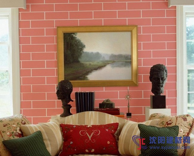 沈陽碧然硅藻泥背景墻效果圖磚藝3