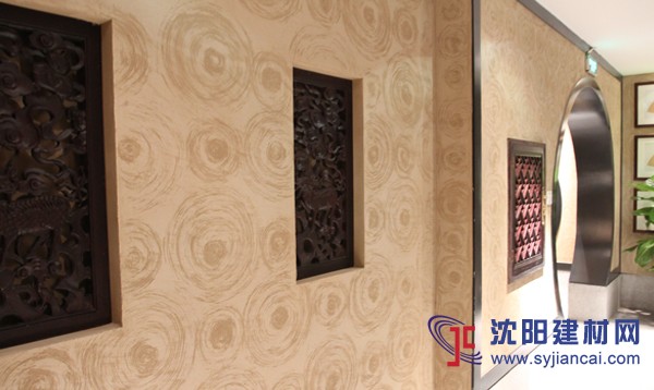 沈陽碧然硅藻泥背景墻效果圖肌理1