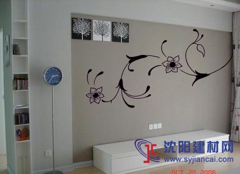沈陽碧然硅藻泥背景墻效果圖清新淡雅2