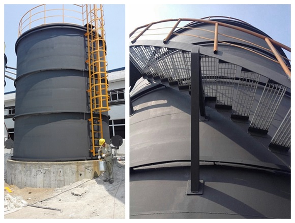 沈陽化工搬遷改造項目除鹽水箱防腐工程