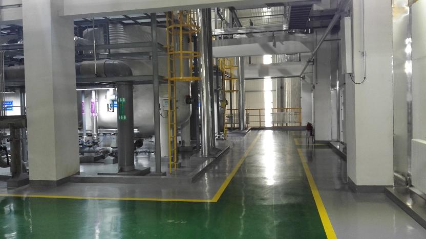 遼寧益海嘉里11米層地面防腐耐磨防護地坪。