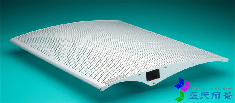 沖孔遮陽百葉 單片式穿孔百葉 開孔百葉翻板