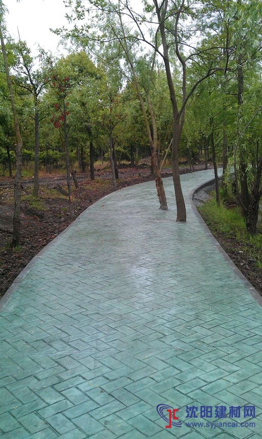 朝陽壓模地坪施工