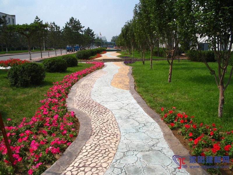 撫順壓花混凝土材料