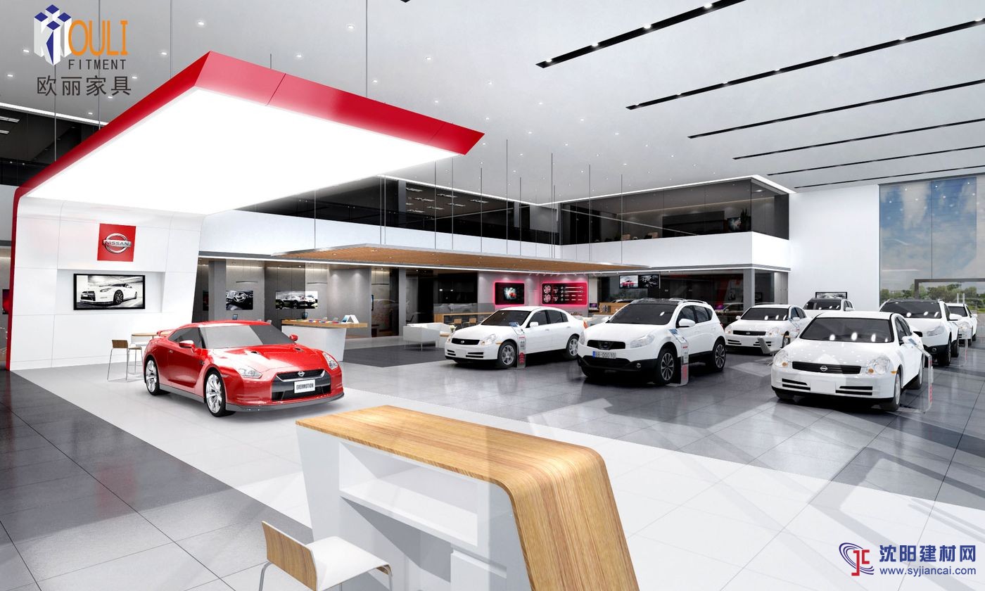 歐麗辦公家具整體配套定制設計,揭陽中千恒泰4S展示圖