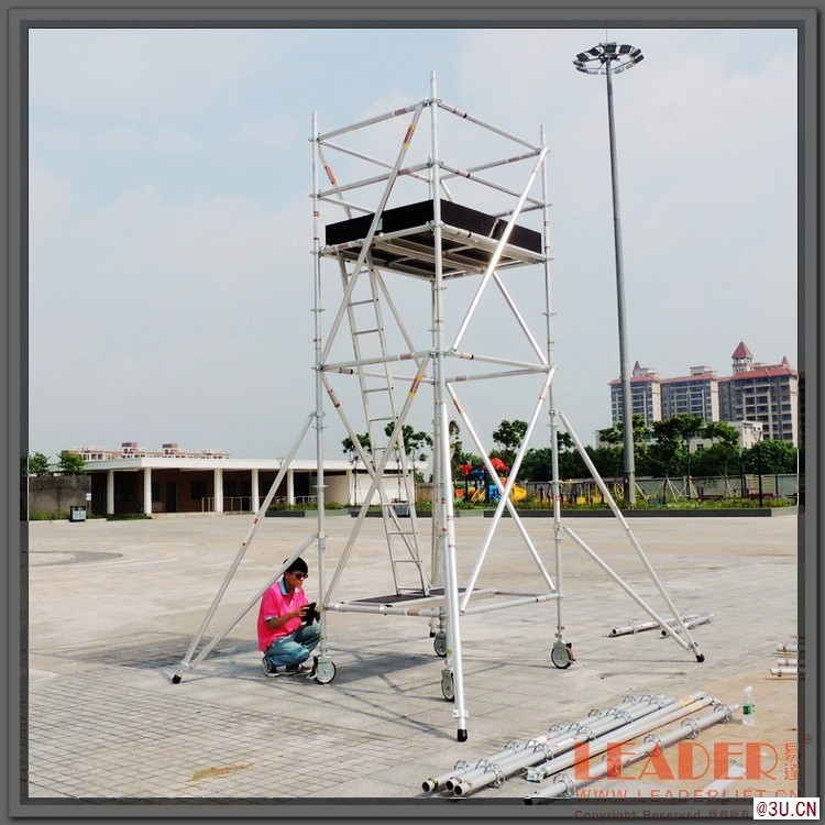 供應靈活腳手架 搭建懸空鋁架 酒店商場裝潢裝修作業